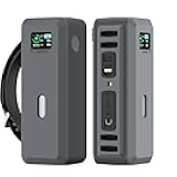 Silicone Case for Anker 737 Power Bank (24,000mAh 3-Port) 1/4-inch nut Hole, SD/SIM Card Storage Reserved Compatible with Anker 737 Power Bank Travel Protective Cover Dustproof with Handle (Gray)