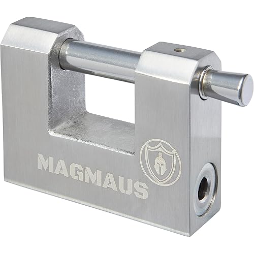 Magmaus® RTL70 Heavy Duty Lock for Shipping Container - [Weatherproof] - Secure Outdoor Lock for Storage Unit, Gate, Shed, Fence, Door - 3 Keys