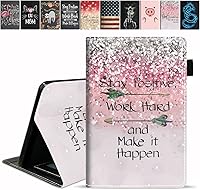 Vista 26 de Funda para tablet Kindle Fire 7 (7 pulgadas, 12ª generación, versión 2022), funda delgada de piel sintética con ranura para tarjetas y soporte