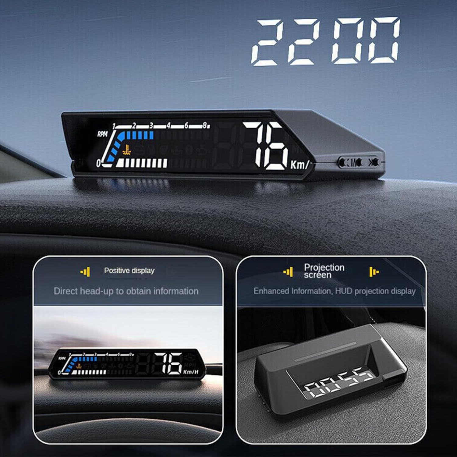 Examples of S100 HUD interface displays