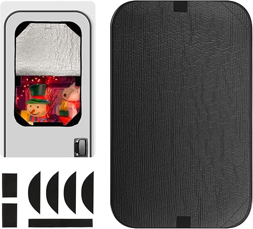 Miniatura 10 de Cubierta de techo solar para techo de caravana, 16 x 16 pulgadas, tela opaca para ventilación de techo, cubierta de ventilación para ventilador de