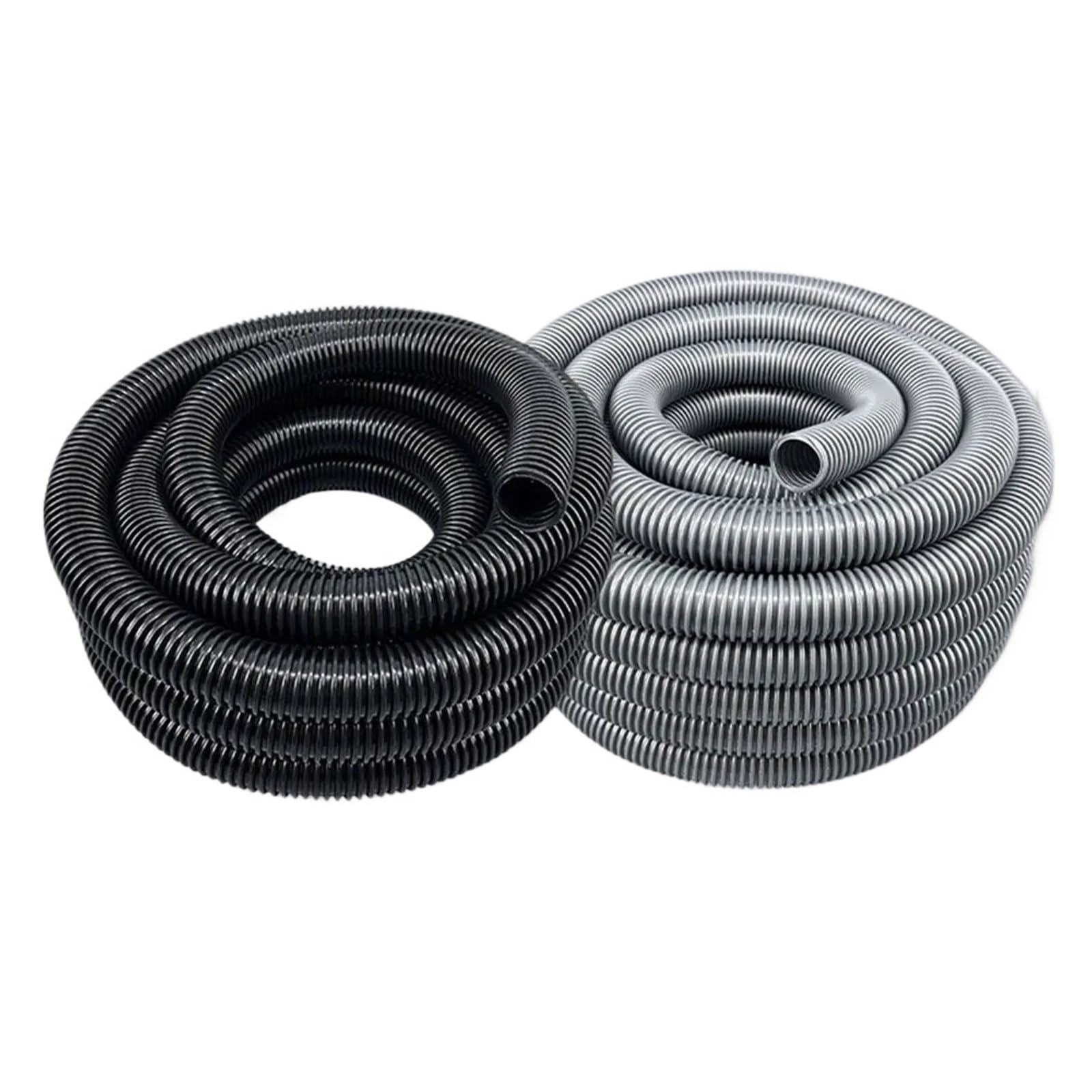 Manguera de aspiradora de 3m/5m, diámetro interior de 32mm, manguera Flexible for aspiradora, manguera extendida, manguera corrugada de EVA roscada Universal(Black-3m)