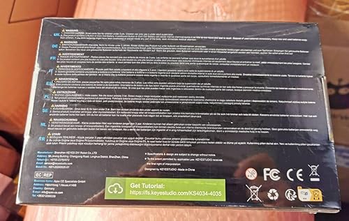 Miniatura 8 de KEYESTUDIO 4WD Smart Car Coding Robot Kit con Microbit V2 para Makecode y Python, kit de robot de construcción DIY para educación STEM, control