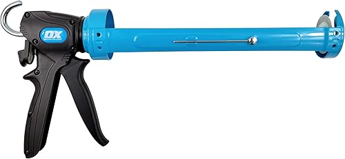 Miniatura 4 de OX TOOLS Pistola de calafateo Pro Dual Thrust de 29 onzas con relación de empuje ajustable de 241 o 121  Para cartuchos o tubos selladores y