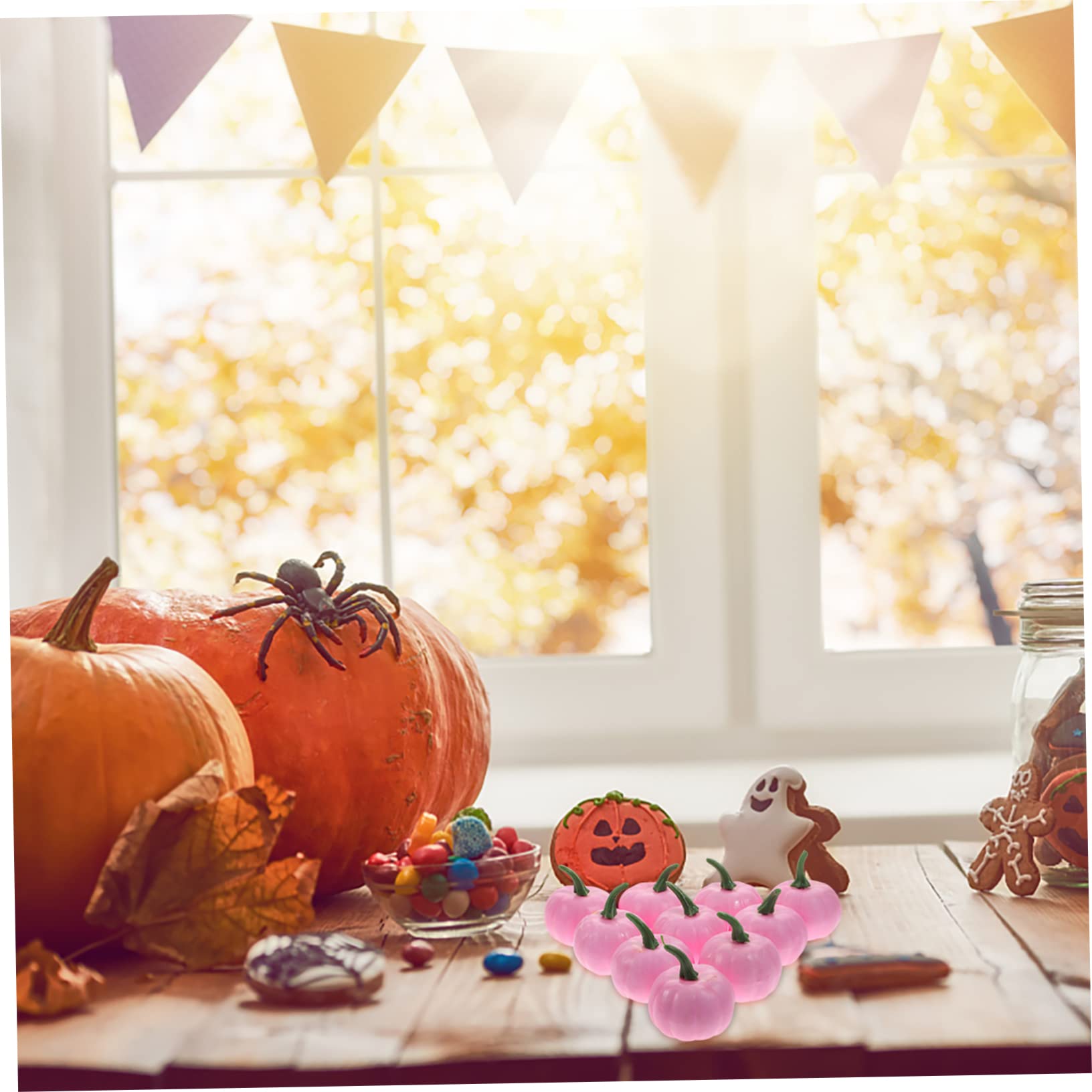 KOMBIUDA 48stücke Künstliche Schaumkürbisse Für Halloween Realistische Dekoration Für Und Herbstfeiern Geeignet Für Tischcenterpieces Und Kreative Arrangements