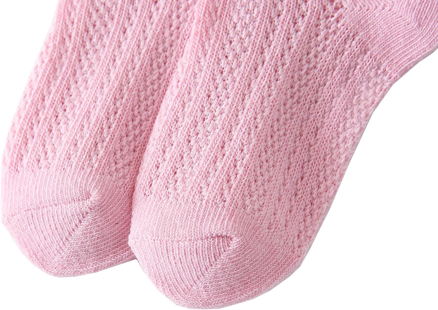 Looching 5 Pairs Baby Boys Girls Mesh Thin Socks Toddler Cotton Breathable No Show Low Cut Ankle Socks for 1-12T Kids - Image 4