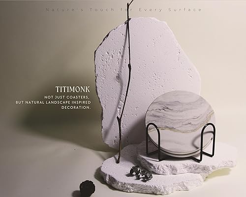 Miniatura 3 de TiTimonk Juego de posavasos para bebidas, juego absorbente, mesa de café, escritorio de oficina, mesa de comedor, muebles, protección de mesa, sala