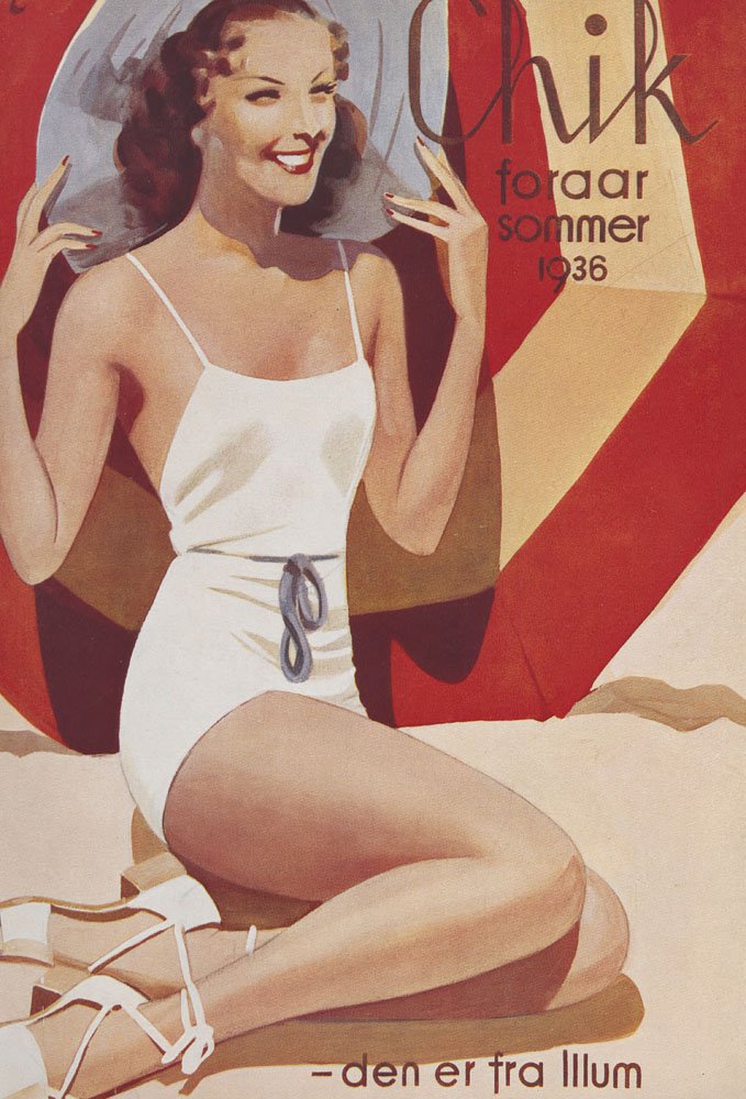 Poster Vintage 1936 Chic pour une Déco de Salon Bord de Mer