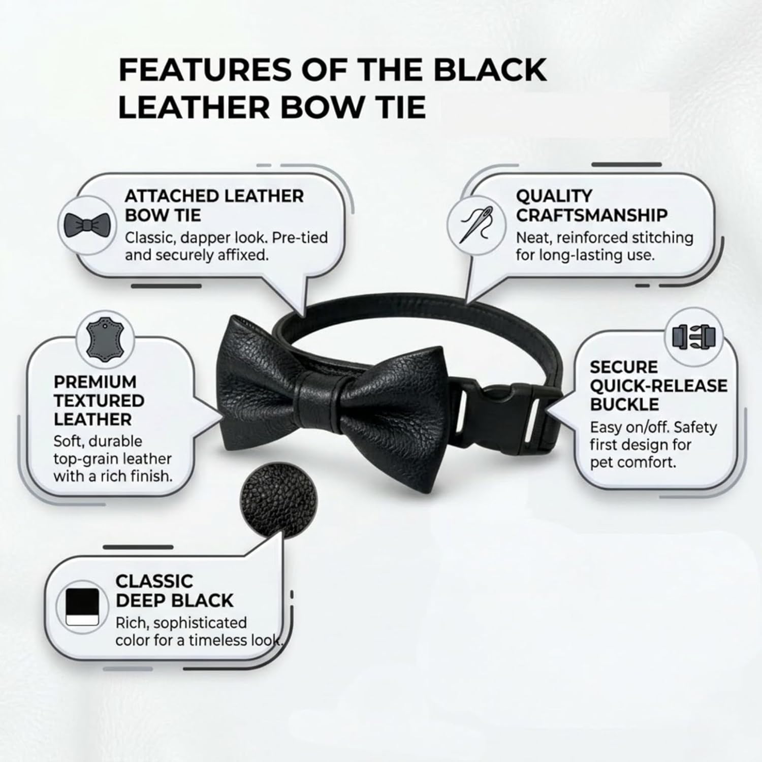 Handmade Genuine Lamb Leather Mens Bowtie Men - Skinny Solid Casual Business Wear Narrow Slim Bow Tie Party Wedding Gift