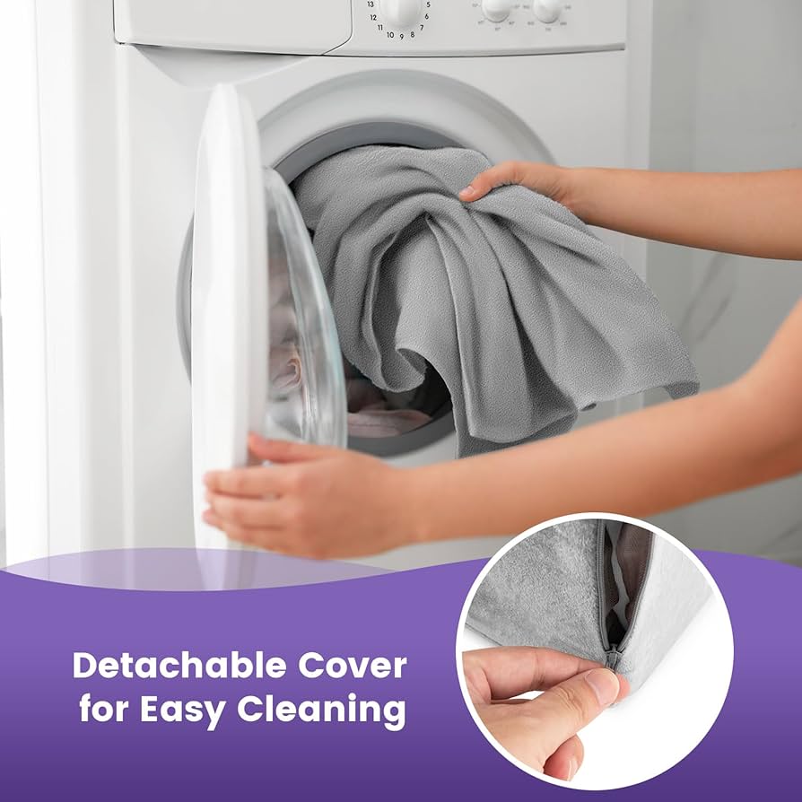 GIANTEX Lesekeil Schaumstoffkissen - Waschbar Mit Seitentaschen Für Nacken Rücken