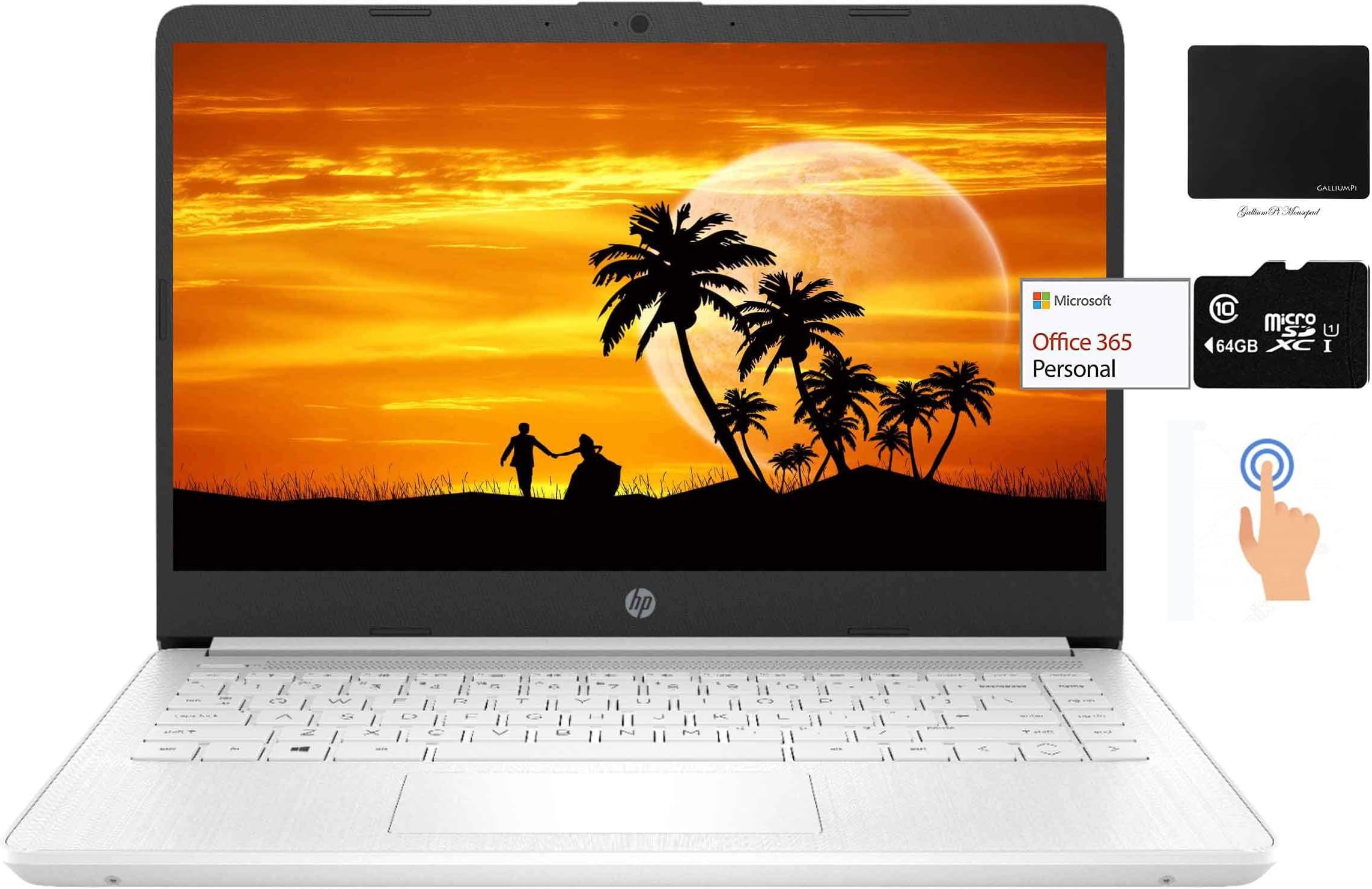 Amazon.com: HP Stream 14-inch HD Touchscreen Laptop, Intel Celeron ...
