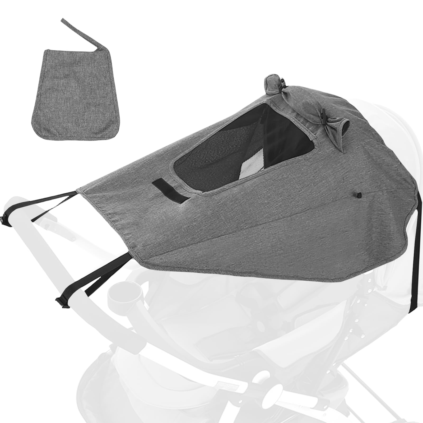 Universal Kinderwagen Sonnensegel,mit UV Schutz 50+ und Wasserdicht,Verstellbarer Kinderwagen Sonnenschutz,Verstellbar Sonnenschutz für Buggy
