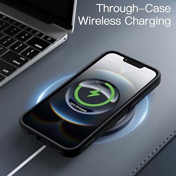 JETech Matte Case for iPhone 17e/16e, Black