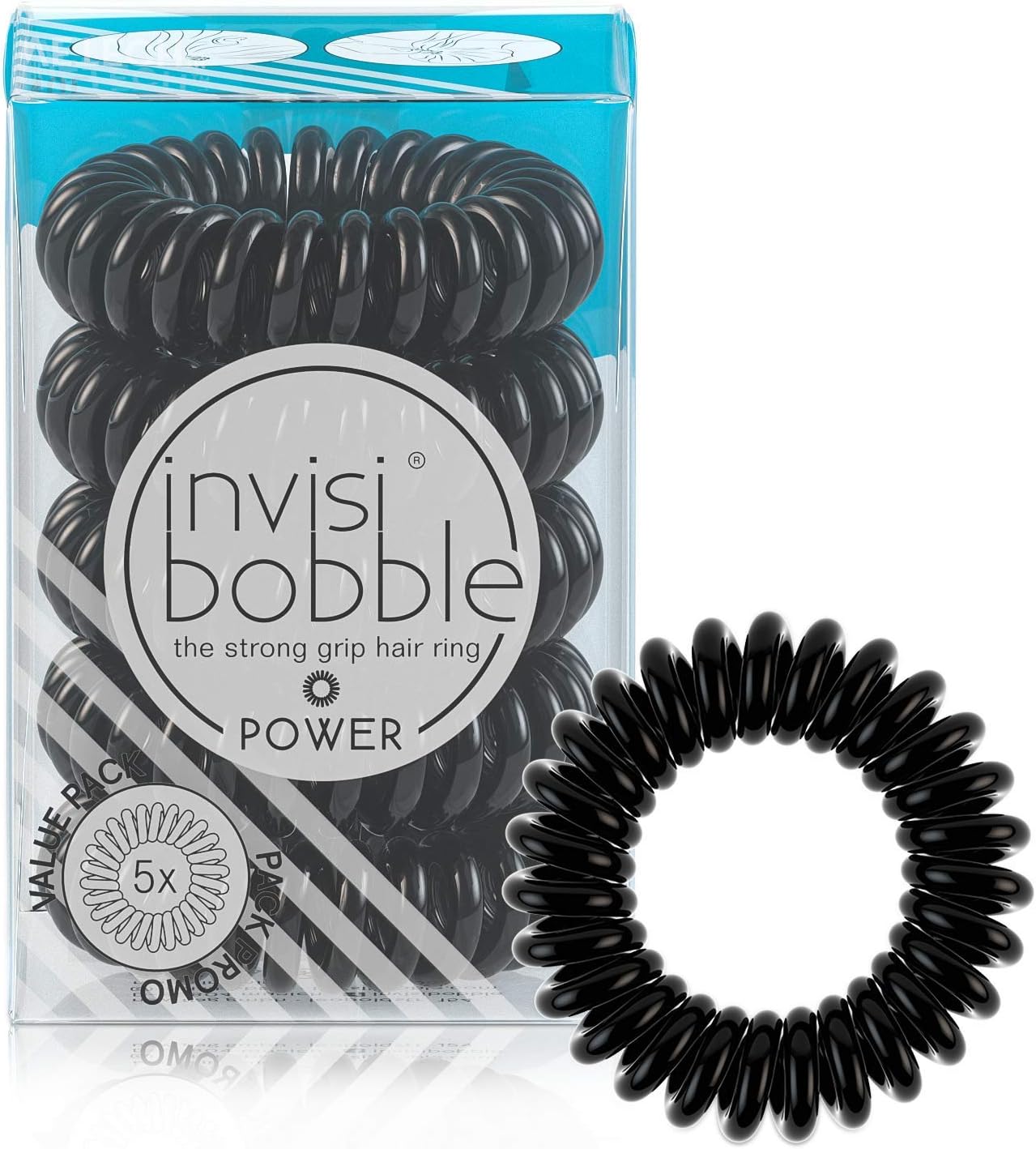 Invisibobble POWER 5-Pack True Black