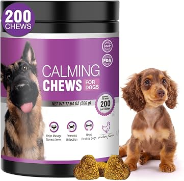 Daily Calm Support for Dogs of All Breeds, 200pc Dog Calming Treat