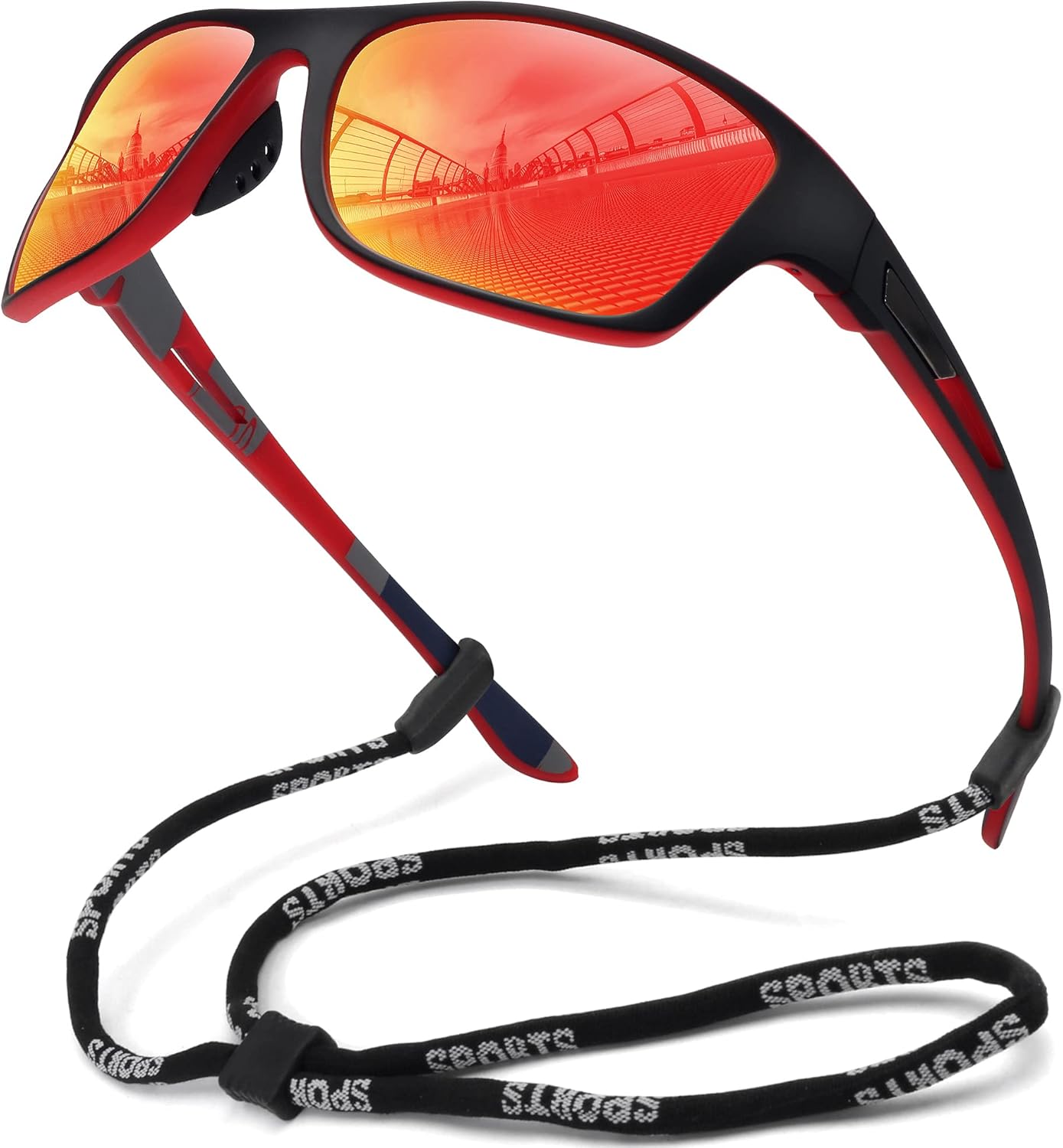 Qinqilanqi Retro Sonnenbrille | Elliptisch UV400 Metallbügel