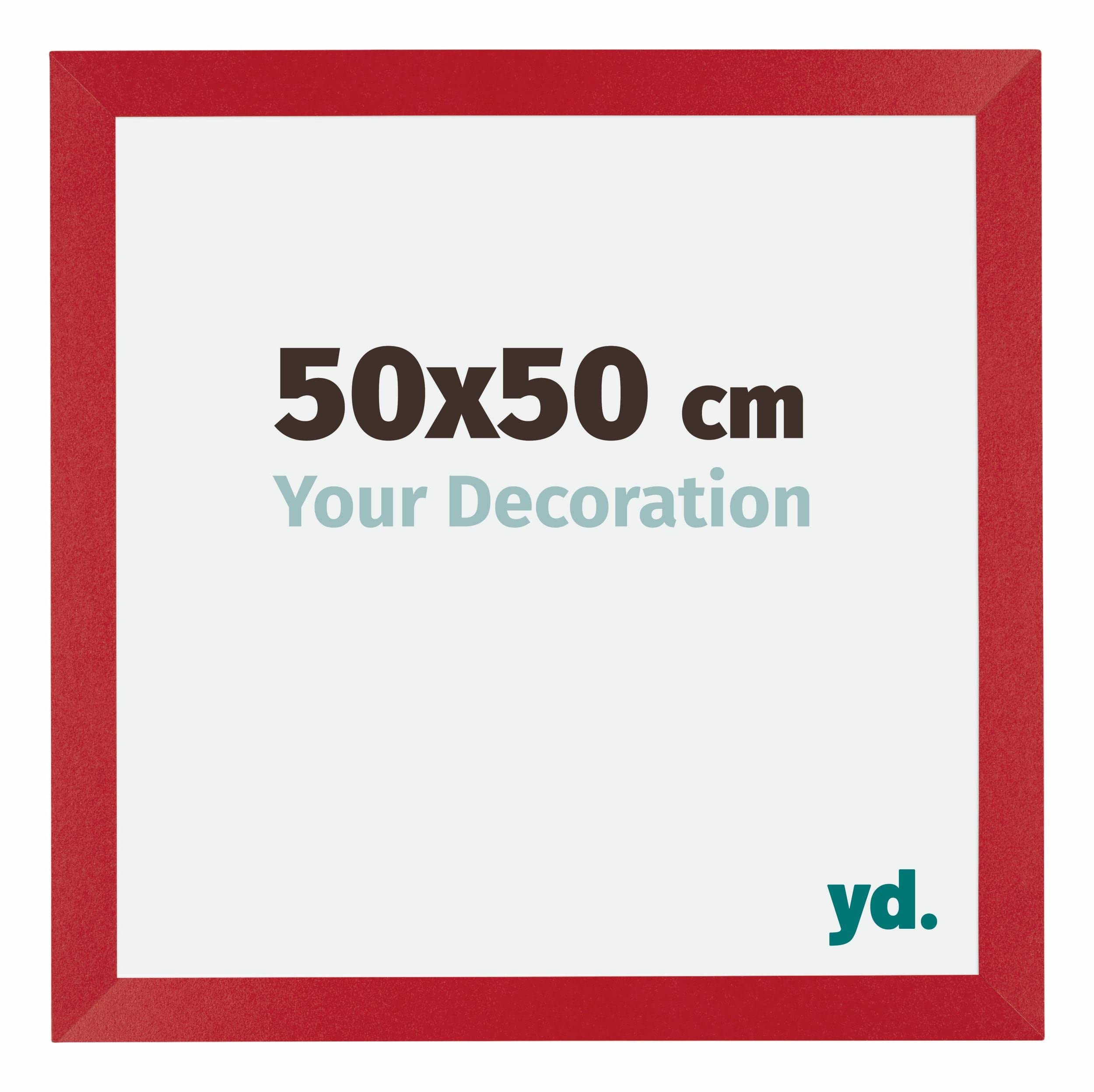 Your Decoration - Puzzle frame 50x50 - Red - Puzzle frame 500-1000 Pieces - MDF Photoframe - Mura