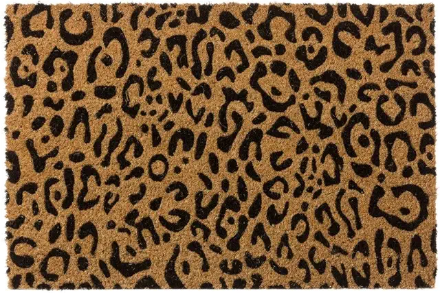 Felpudo de Fibra de Coco Animal Print 40x60 cm - Diseño Moderno