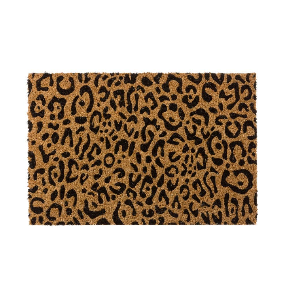 LOLAhome Felpudo de Animal Print de Fibra de Coco Natural de 40x60 cm