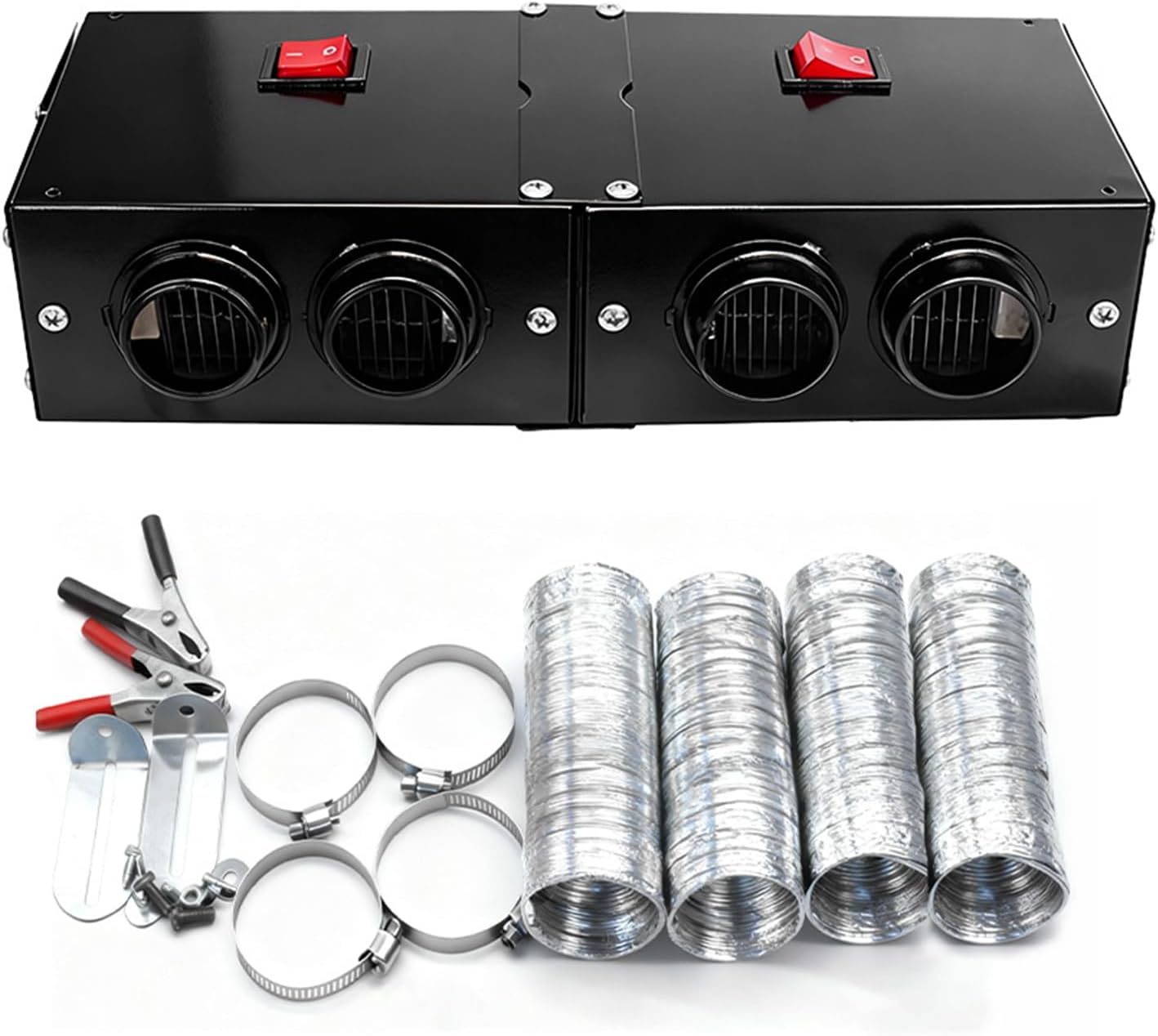 Fast Acting Car Defroster Heater 12 / 24v Suitable Windshield Demisting Device for Winter Driving Comfort Car Defogger Windshield Inside