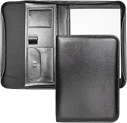 Pasta Executiva Incorpast 1568 em Material Sintético com Porta Calculadora Científica – Ideal para Escritório, Reuniões e Uso Profissional