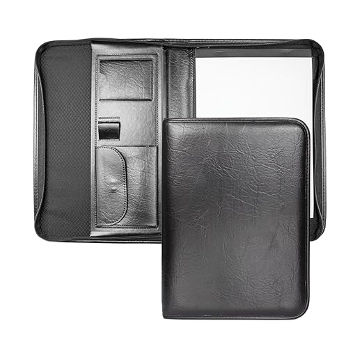 Pasta Executiva Incorpast 1568 em Material Sintético com Porta Calculadora Científica – Ideal para Escritório, Reuniões e Uso Profissional