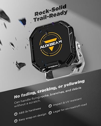 Miniatura 31 de Auxbeam XP-Ultra Series Hyperspot LED Pods, 3 pulgadas, 80 W, luces todoterreno de haz puntual de 9600 lúmenes, blanco ámbar, doble color, foco