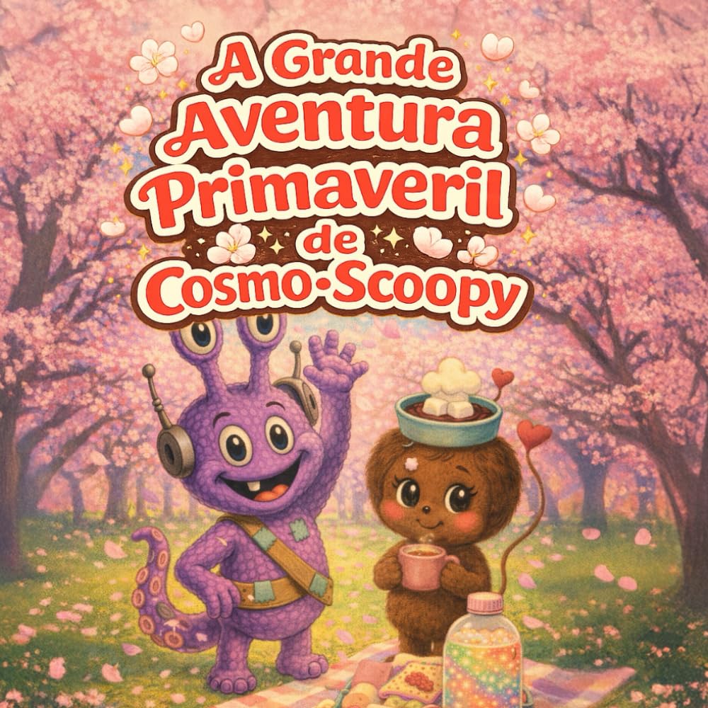 A Grande Aventura Primaveril de Cosmo-Scoopy: Uma Doce Historia de Piquenique Sob as Cerejeiras para Criancas de 2 a 6 Anos (cosmo-scoopy (edição em português))