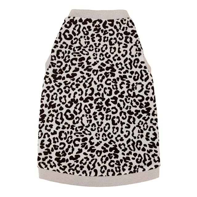 Foto 6 de 6 de Kotomoda Camiseta de Gato Blanco Leopardo de terciopelo orgánico para Sphynx y gatos desnudos (XS)