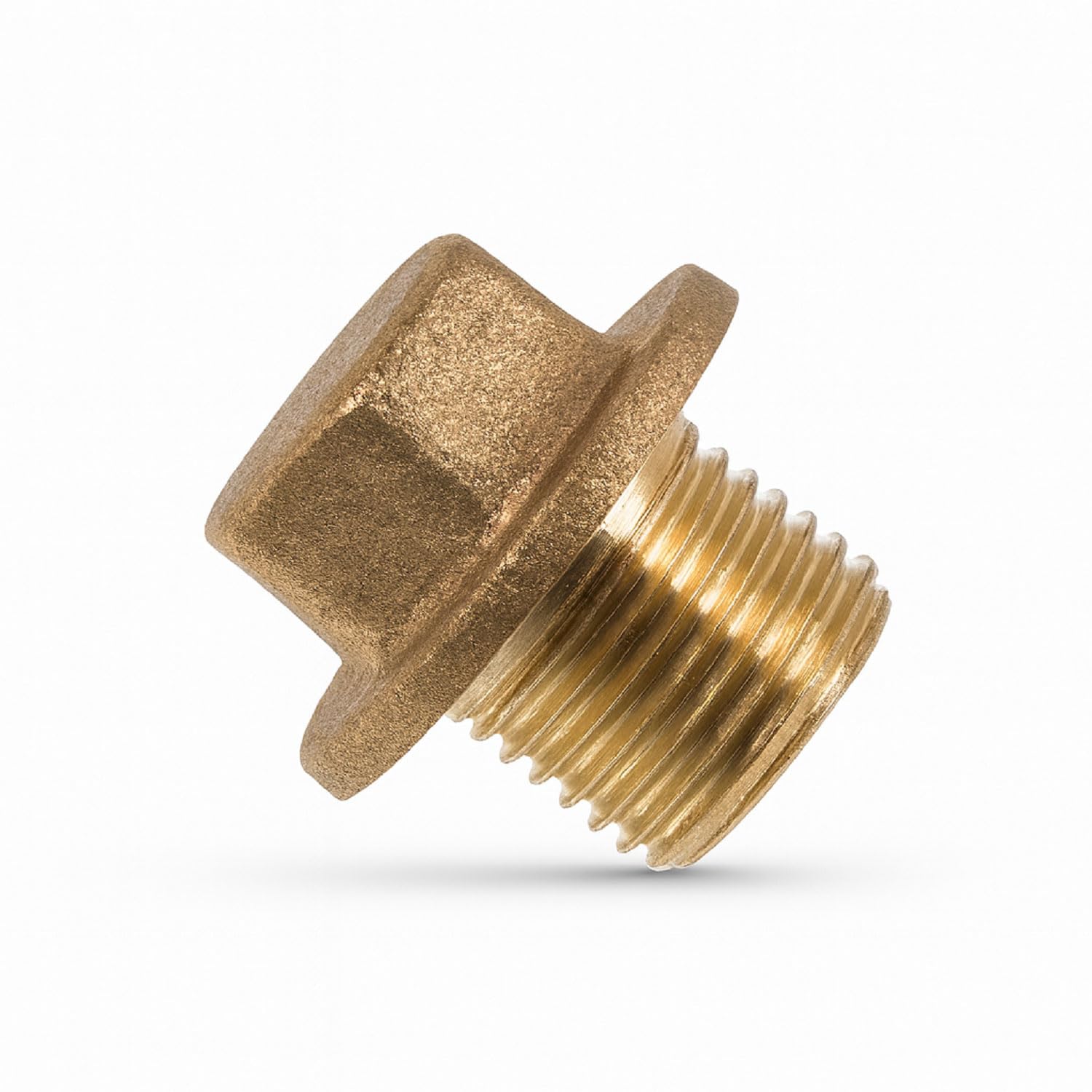 Xcel Home Men's Gold 5X Westco 1/2" Brass Bsp Solid Plug – End Stop Fitting For Pipework, Air, Water & Plumbing Systems