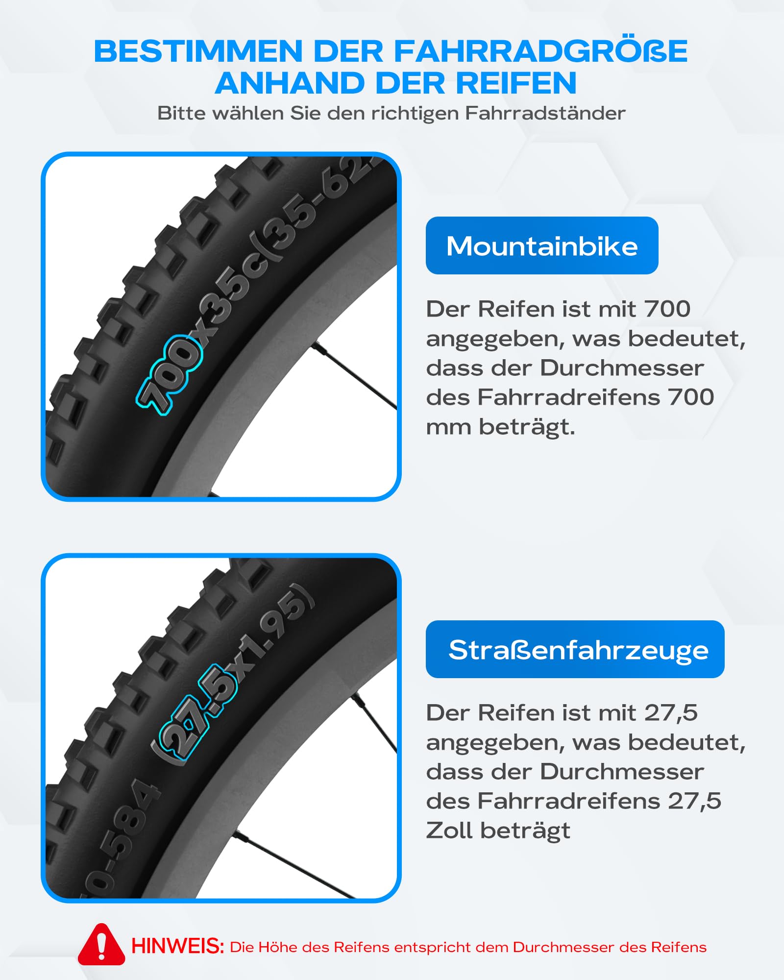 WATSABRO Soporte para bicicletas de 24 – 29 pulgadas, altura ajustable, pies de goma antideslizantes punteados, carga máxima de 35 (Pro+ 45) kg, soporte para bicicletas de ciudad, bicicletas de