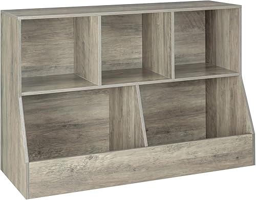 Miniatura 25 de DINZI LVJ Organizador de almacenamiento de juguetes, estantería para niños, gabinete de almacenamiento de juguetes de madera, estantería para niños