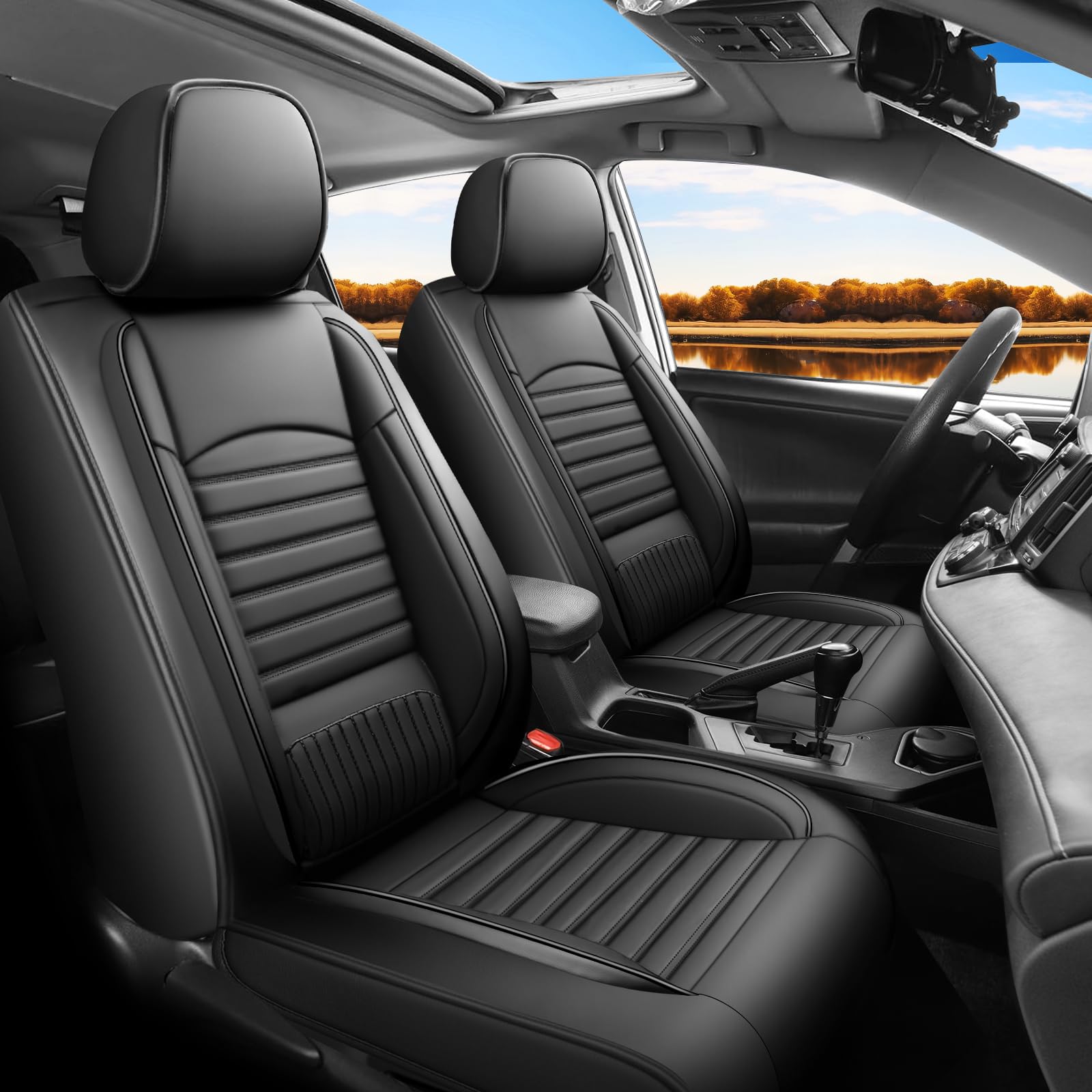 Kaomim RAV4 Faux Leather Seat Covers
