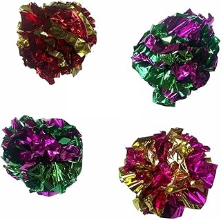 HDP Mylar Balls Cat Toys Size:Pack of 12