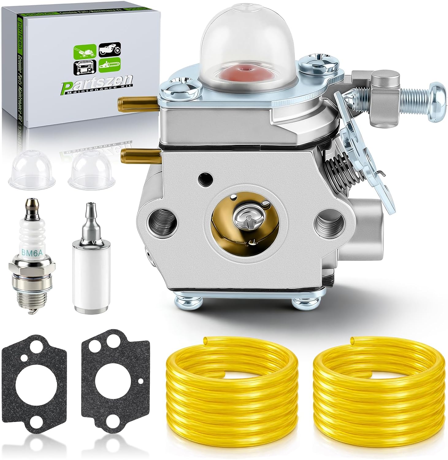 753-06190 WS2200 Carburetor Fit for Craftsman String Trimmer WS210 WC210 WC2200 WC2200 WS2200 for Troy-Bilt TB21EC TB22EC TB252S TB80EC for Remington RM2510 RM2520 RM2560