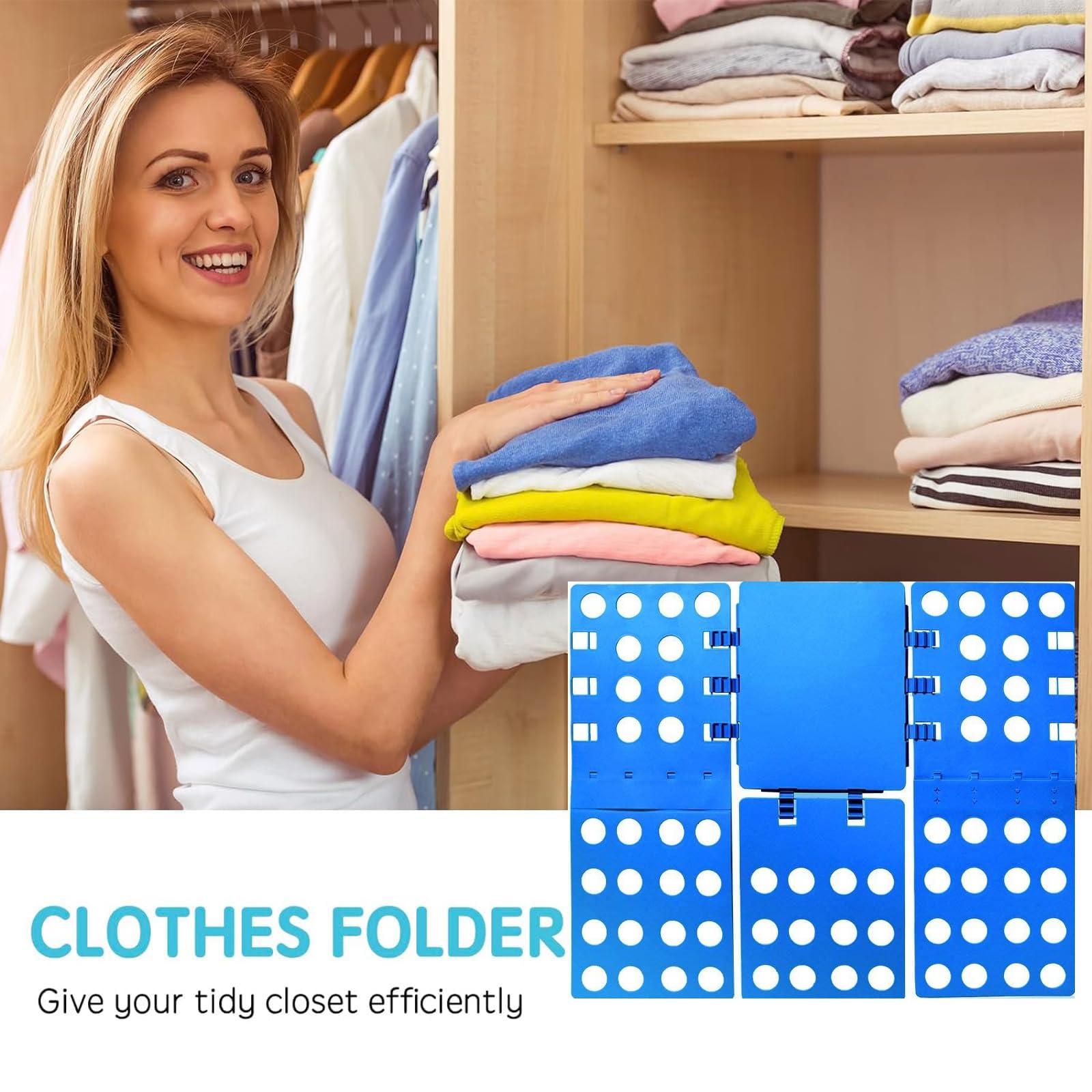 Relaxdays Planche à Plier Le Linge 2ème Génération - Plieuse Chemise Vêtements Format A4 Bleu Porte Capsules Nespresso Relaxdays Planche à Plier Le Linge 2ème Génération - Plieuse Chemise Vêtements Format A4 Bleu Porte Capsules Nespresso