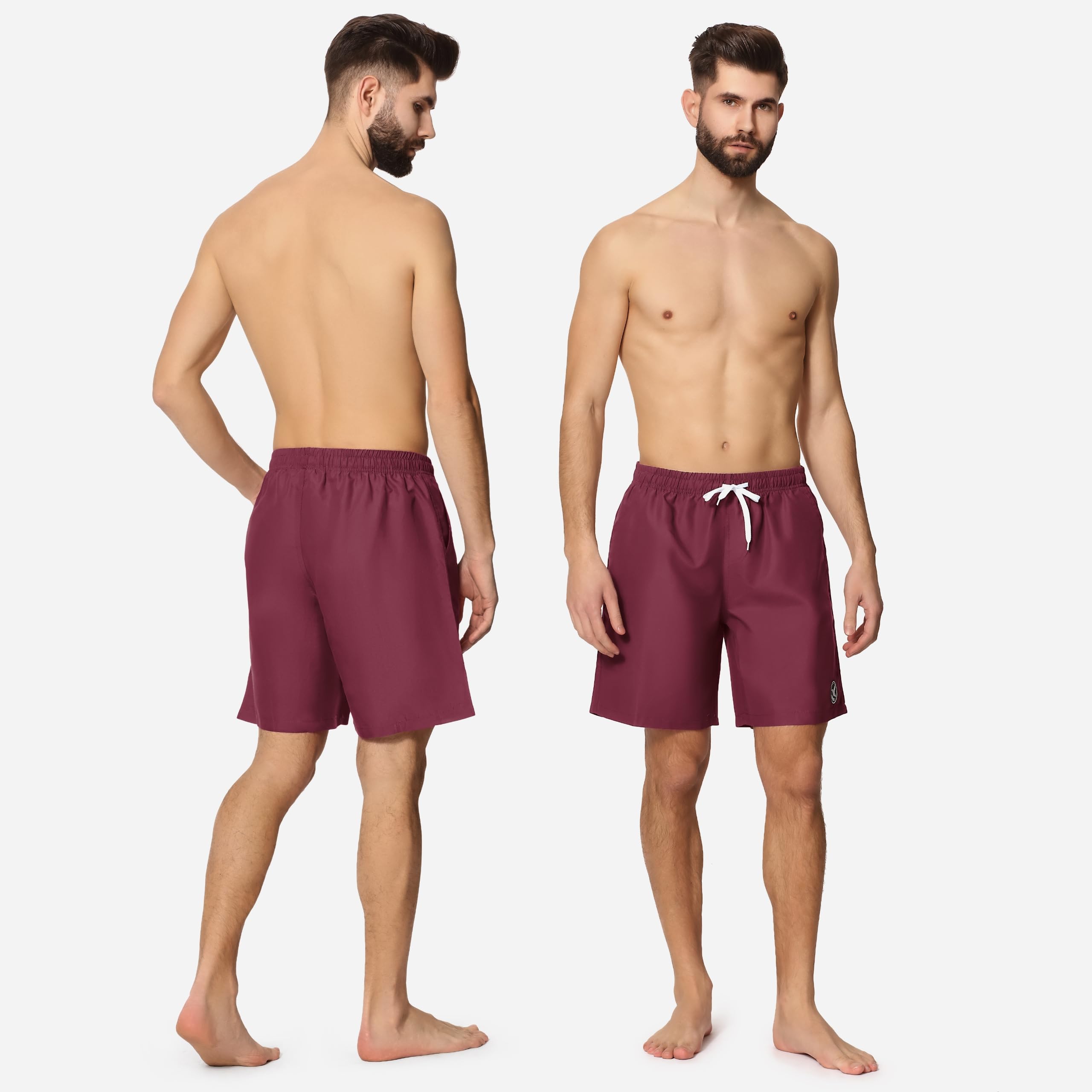 Ladeheid Costume Uomo Mare Lungo con Taschino, Medium Drawstring, Fodera in Rete, Costumi da Bagno, Boxer per la Spiaggia, la Piscina e Il Surf LA40-129