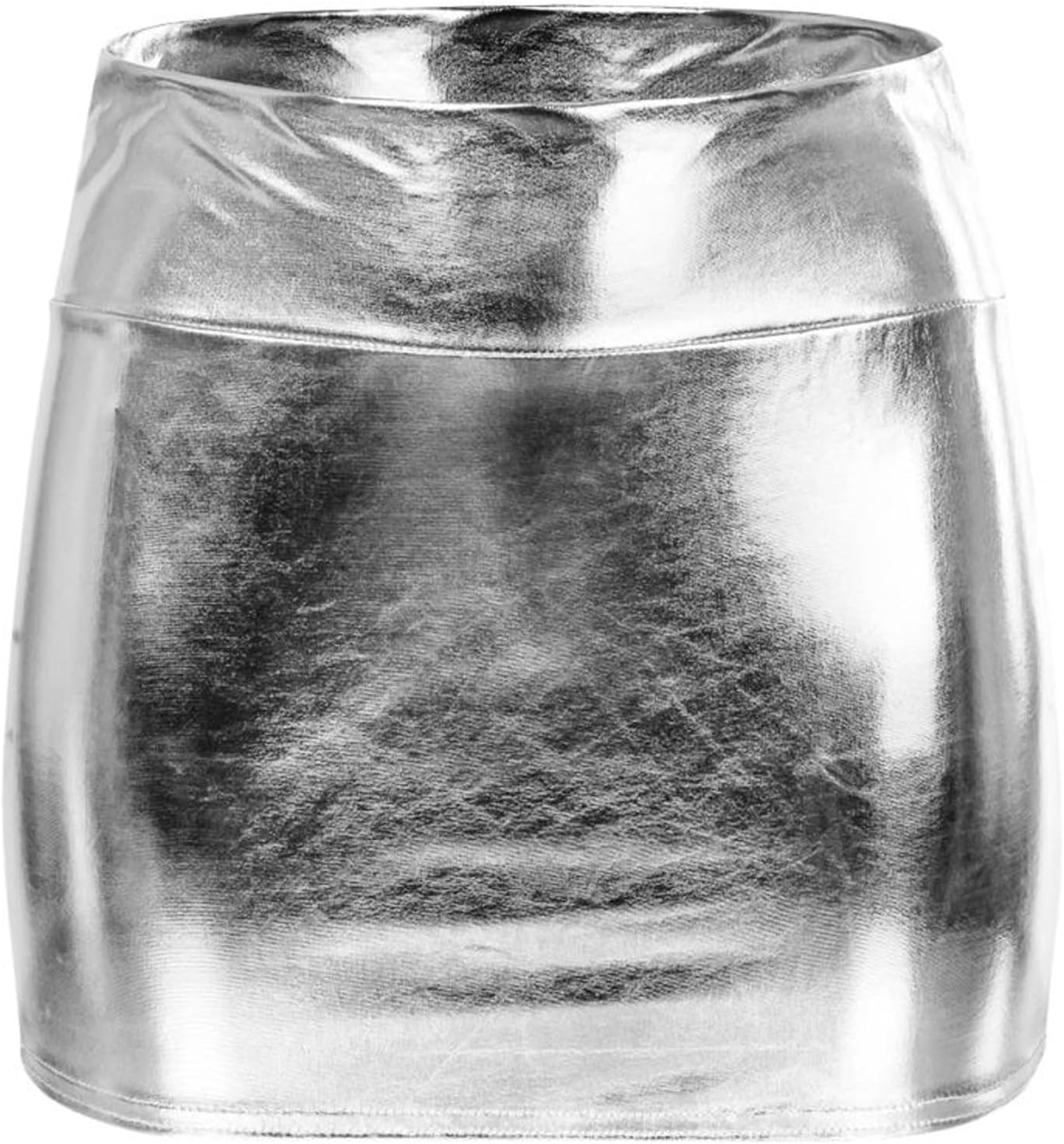 UK High Waist Casual Metallic Skirts - Cute & Sexy Mini Skirts for Women