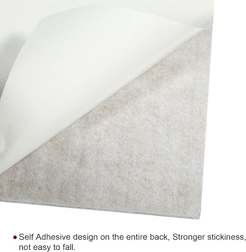 Miniatura 4 de PATIKIL Azulejos de fieltro, paquete de 6 tableros de anuncios autoadhesivos de pared cuadrada de corcho con pasadores para fotos, notas, decoración