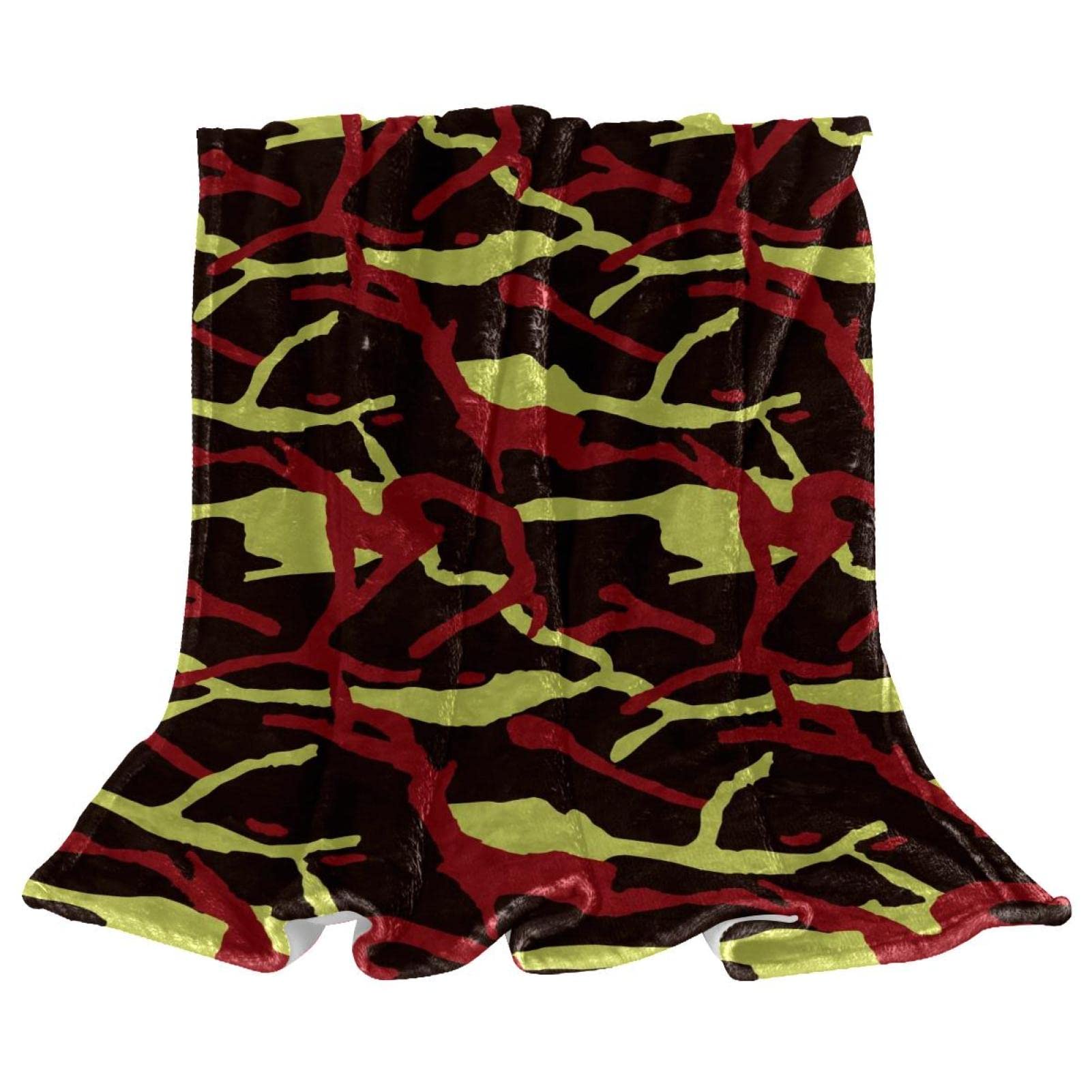 Tripal Patroon Fleece Gooi Deken Naadloze Vintage Stijl