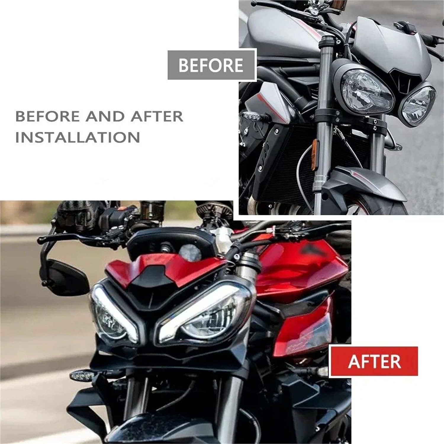 スポイラー に適合するストリートトリプル 765S 765RS 2017 2018 2019 2020 【ahaiaying】 2021-2024
