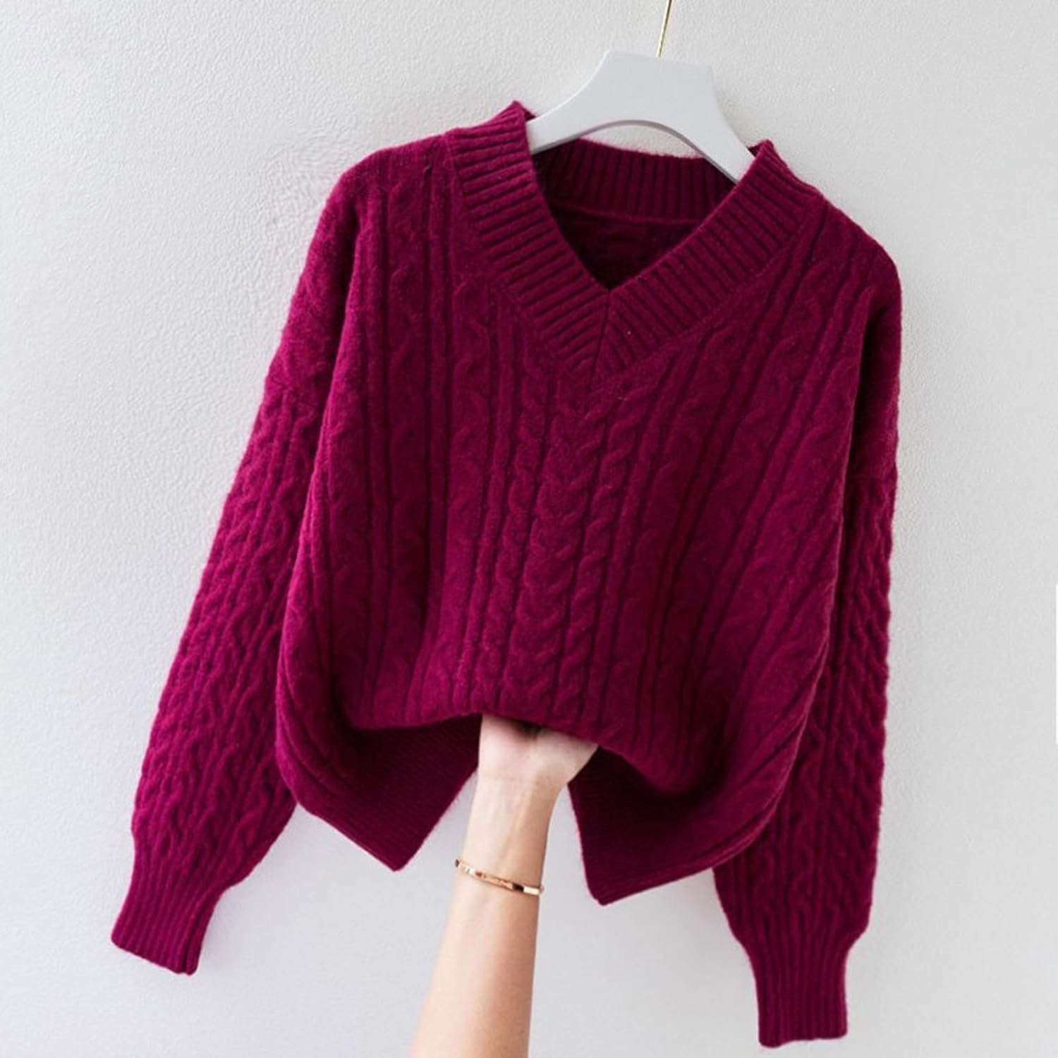 Sweater Women's Fall and Winter Retro Pullover Sweater