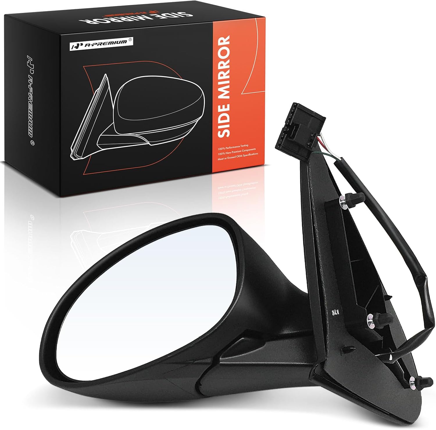 a-premium driver side power door mirror - compatible with dodge neon 2002 - non-heated manual folding black outside rear view mirror - replace# 4783567am left driver side