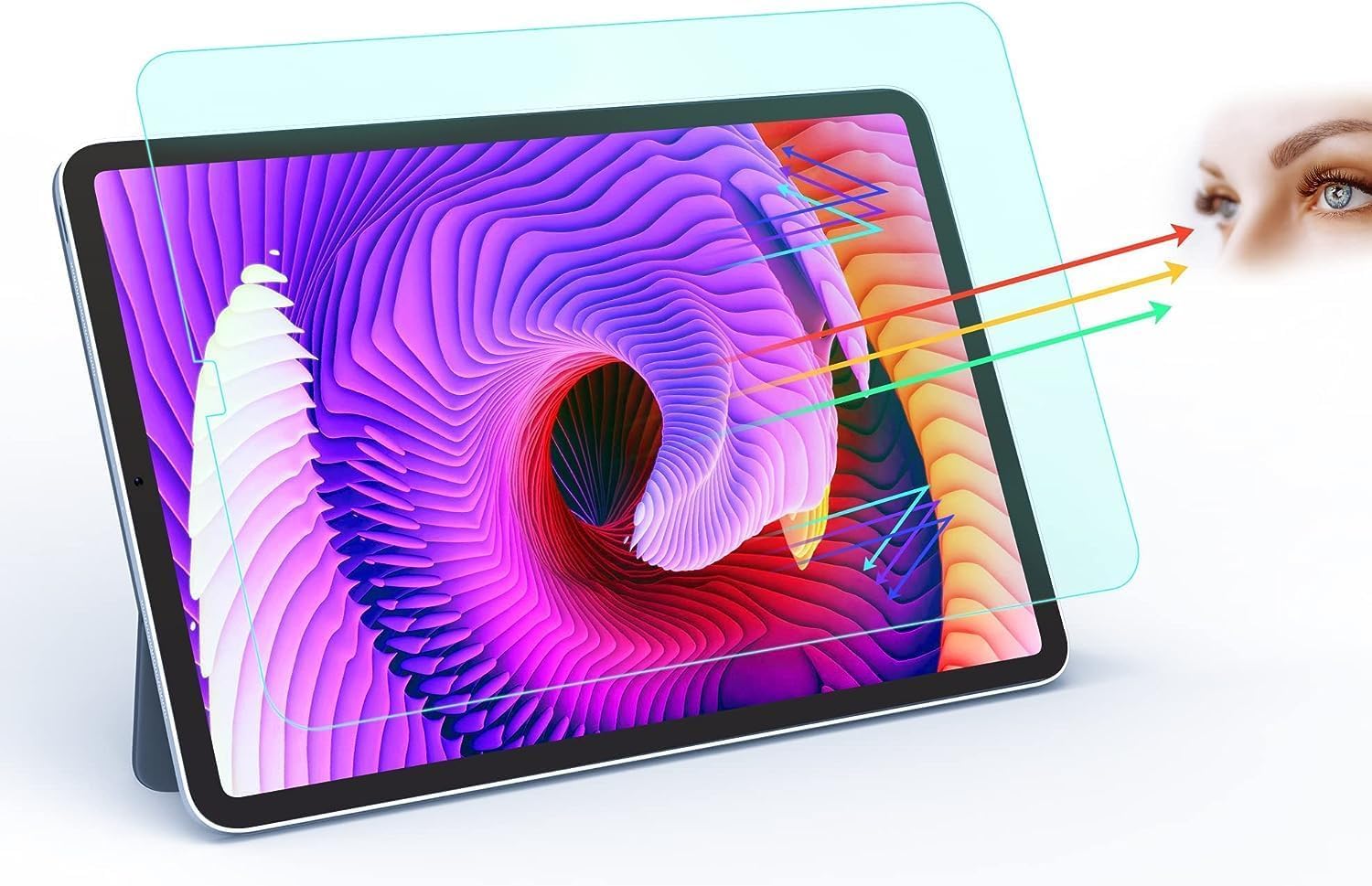 ZOEGAA for iPad Pro M4 11 inch Screen Protector Anti Blue Light (2024 5th Generation), Eye Protection Blue Light Blocking Filter Reduces Digital Eye Strain