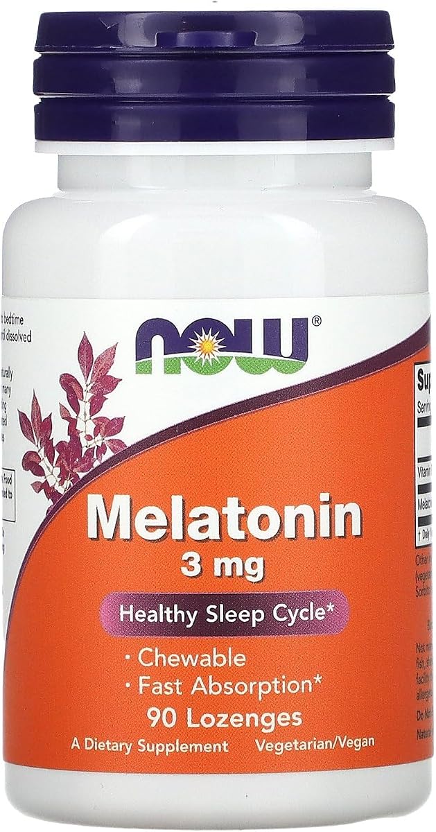 Melatonin 3 mg Chewable 90 Lozenges (Pack of 2)