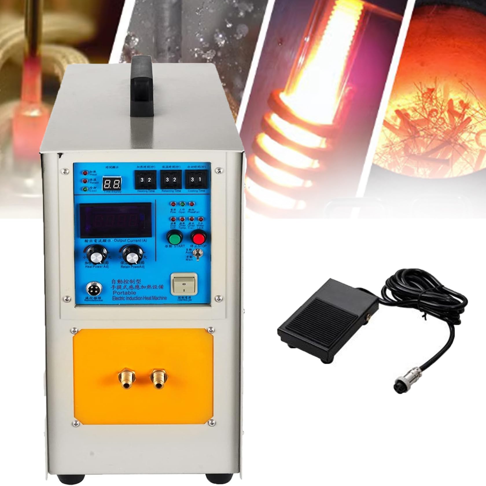 ZUMAHA Hochfrequenz-Induktionsofen 15 Kw, KupferschmelzgeräT, Hochfrequenz-Induktionsheizung, Hochfrequenz-Heizmaschine, Induktionsheizung