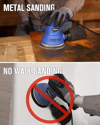 Miniatura 9 de AVID POWER Lijadora orbital de 5 pulgadas, lijadora eléctrica de 12000 RPM, lijadora orbital aleatoria para carpintería, 12 piezas de lija y bolsa