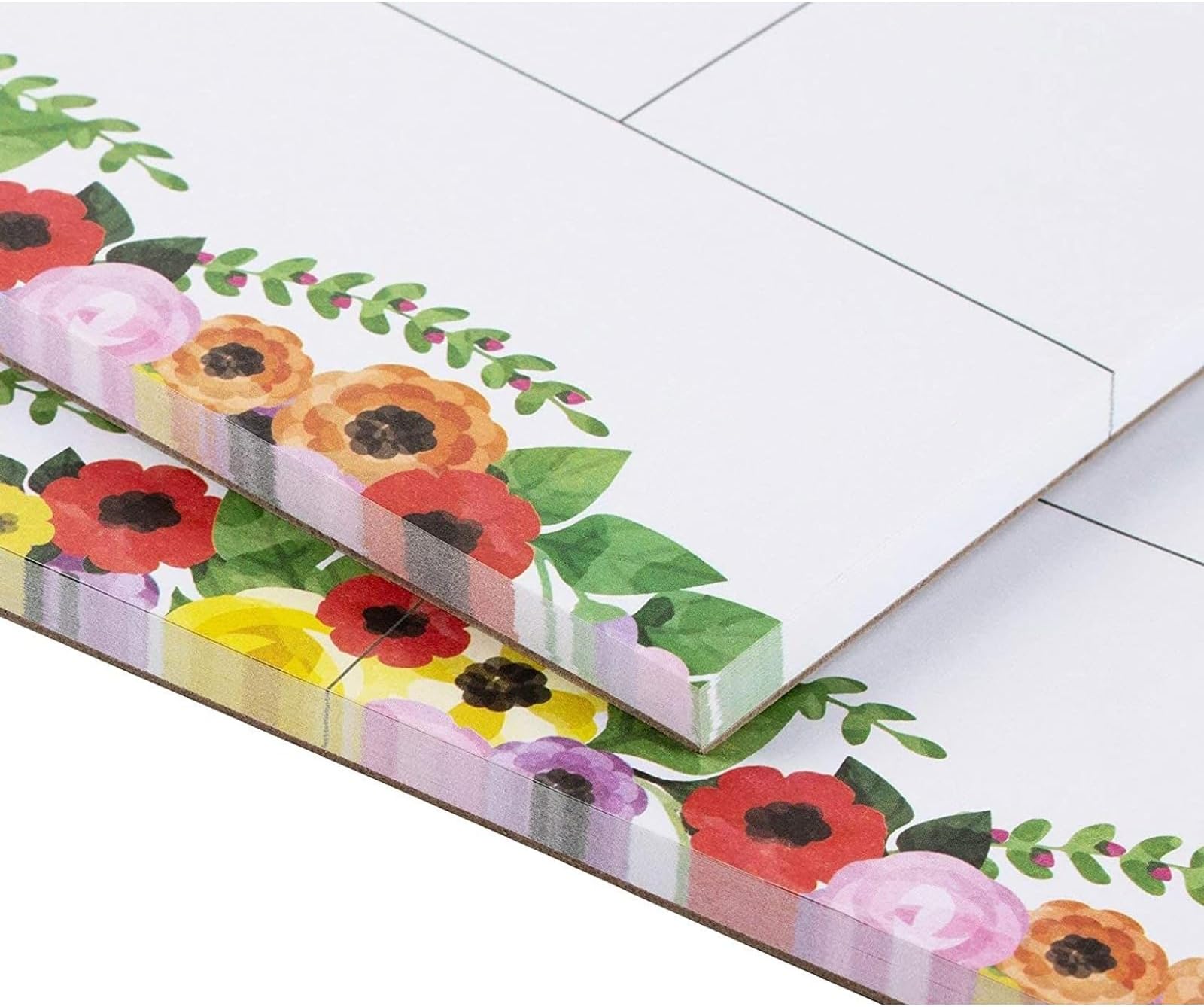 Paper Junkie Weekly Planner - Pack of 2 Weekly Planner Pads, Perfect for to Do Lists, Meal Planning, Appointments, 52 Sheets Each, Floral Designs, 8 x 10 Inches (20 cm x 25 cm)