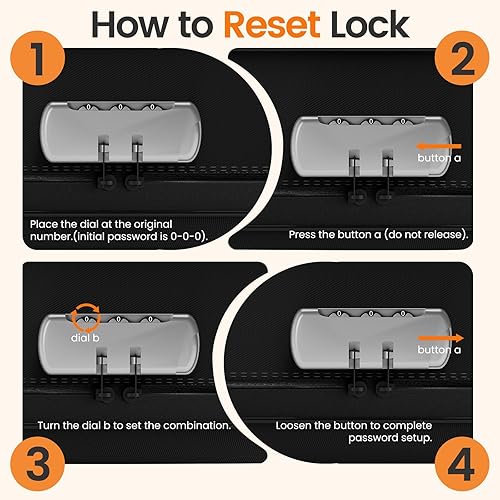 Miniatura 8 de Caja de documentos ignífuga con cerradura, 5200 F resistente al agua, estuche rígido organizador de archivos caja fuerte para documentos