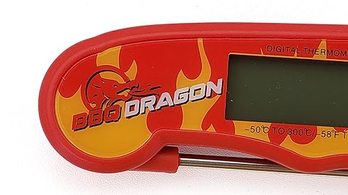 Miniatura 7 de BBQ Dragon Termómetro digital para carne, termómetro de comida de lectura instantánea impermeable para cocinar, hornear y asar a la parrilla,